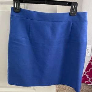 J Crew blue mini skirt size 6